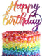 Tie Dye Happy Birthday Cake Topper for Tie Dye Party Carnival Party Decoration Supplies for Boys Girls...
