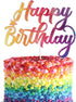 Tie Dye Happy Birthday Cake Topper for Tie Dye Party Carnival Party Decoration Supplies for Boys Girls...