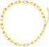Chunky Gold Necklace For Women, Gold Choker Necklaces, Ushape Gold Paperclip Chain Necklace, Gold Link Chain necklace, 16+2", Gold Plated, No Gems...