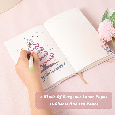 Journals for Writing, Rose Journal for Women, with Gorgeous Blank Paper, A5 Hardcover Notebook Secret Diaries, Butterfly Journal for Memories Sket...