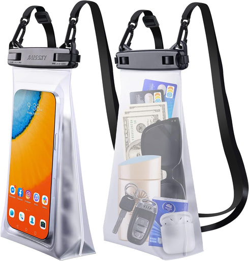 Large Capacity Waterproof Phone Pouch Floating, Waterproof Bag Case for iPhone 15 14 Pro Max 13 12 11 X XR 8 Plus Samsung Up to 6.9'', IPX8 Water ...