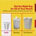 4 Gallon Trash Bags - 150 Small Mini Garbage Bags | 17" x 18" Clear Waste Basket Trash Bags | Bulk Plastic Bathroom Trash Can Liners...