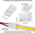 COB LED Strip to Wire Connector 20 Pieces Waterproof LED Adapter Connectors Transparent Solderless LED Light Strip Connectors for Strip Light Unwi...