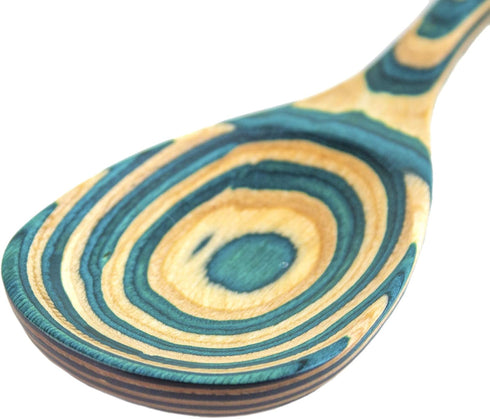 Baltique Mykonos Collection 12-1/2" Wooden Cooking Spoon, Safe for Nonstick...