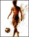 Posterizer 1 pcs-abstract retro art-soccer / football player-Sports & Hobby Art Gifts for sports fans Decor for Home & Office- unframed wall art...