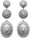 Rosemarie Collections Women's Statement Western Style Triple Concho Dangle Earrings, 2.87"...