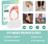 Welnove Metatarsal Foot Pads for Pain Relief - 20 Pieces Ball of Foot Cushion for Women & Men - 1/4" Thick Adhesive Foam Felt Pads, Forefoot and S...