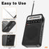 Portable Radio AM FM, Goodes Transistor Radio with Loud Speaker, Headphone Jack, 2AA Battery Operated Radio for Long Range Reception, Pocket Radio...