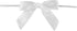 Reliant Ribbon 5171-03003-2X1 Satin Twist Tie Bows - Small Bows, 5/8 Inch X 100 Pieces, White...