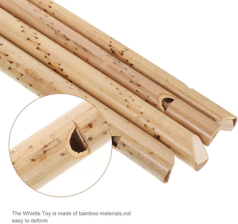4Pcs Bamboo Slide Whistle Bird Whistle Kids Train Whistle Birdcall Flute Adults Playing Flute Birdcall Toys Musical Educational Toys Parent Child ...