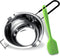Double Boiler Melting Pot with 600ML,Stainless Steel Chocolate Melting Pot with Heat Resistant Handle for Butter Candy Butter Cheese, Candle Makin...