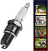 FLYPIG F7TC Standard Powersports Spark Plug For GCV160 GCV190 GX120 GX160 GX200 GX240 GX270 GX340 GX390 Generator Lawnmower Tractor Rototiller Wat...