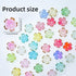 110 Pcs Acrylic Flower Beads?Gold-Plated Gradient Flower Beads?Cherry Blossom Floral Spacer Beads for Jewelry Making...