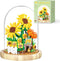 Flowers Bouquet Building Blocks Set,Mini Bricks Artificial Flower Set,DIY Sunflower Botanical Collection,Bonsai Tree Friends Set,Valentine's Anniv...