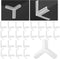 24 Pcs 3 Way Corners for Drywall Drywall Corner Bead Anti Crack Reinforced Corner Bead for Inside Outside Wall Crack Repair Tool...