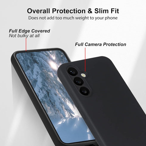 Varikke Compatible with Samsung Galaxy A54 5G Case Liquid Silicone, Soft Skin Touch Gel Rubber Case with Soft Microfiber Lining, Cute Slim Shockpr...
