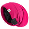 YANIBEST Silk Satin Bonnet Hair Wrap for Sleeping, Adjustable Slouchy Beanie for Women, Silk Lined for Curly Hair and Braids, Hot Pink...