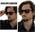DUCO Mens Sunglasses Polarized Rectangle Sunglass for Men Lightweight Carbon Fiber UV400 Protection 8206...