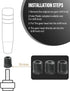 Gear Stick Shifter Knobs,Heavy Weighted Shift Knob Car Shift Head Knob with 3 Threaded Adapters,Aluminum Alloy Car Gear Weighted Stick Shift Lever...
