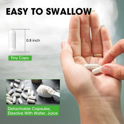 (2 Pack) Magnesium Glycinate Capsules, Magnesium Supplement 400mg with Zinc,Vitamin D3 & B6 - Highly Bioavailable and Absorption - Bone,Heart,Join...