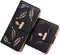 Women's Long short Leather Money Clip Card Case Holder Purse Zipper Buckle Elegant Clutch Wallet?pair? (Black)...