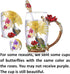 Kaiyuan Dynasty Tea Cup Glass Coffee Mugs Enamel Rose Flower Butterfly Drinking Cups with Spoon Set for Birthday Wedding Red Rose Tall Mug 12oz...