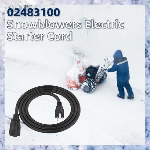 Snow Blower Electric Starter Cord 02483100 Compatible with Ariens Electric Start Cord Part Replacement for Ariens, MTD, Murray, Tecumseh 629-0071,...