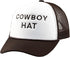 Cowboy Trucker Hat - Cowboy Trucker Hat for Men, Brown Cowboy Baseball Cap...