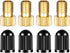 Presta Valve Adapter, Convert Presta to Schrader Adaptor for Bike, Inflate Tire Using Standard Pump or Air Compressor, Tire Valve Caps(4PCS)...