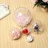 20 Pack Clear Plastic Fillable Ornament Ball,Sweetfamily DIY Christmas Decorations Tree Balls Baubles Craft Transparent Ball Gifts for Christmas,W...