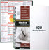 ICU Nursing Notebook - large print patient template notebook, quick charting for medical emergency note taking...
