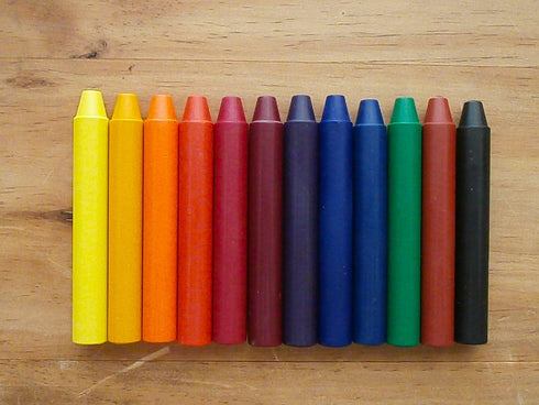 FILANA (12 Stick Crayons) Organic Beeswax Stick Crayons, Natural, Non Toxic, Safe for Children, Handmade in The US, No Paraffin or Petroleum Waxes...