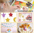 UCEC Glitter Cardstock Paper, 50 Sheets 10 Colors, Self-Adhesive Sparkly Paper for Card Making, Glitter Paper for Craft DIY Child's Projects Hallo...