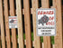 Beware of Dog Sign for Fence,No Trespassing Sign,10" x 7" x 0.04" Metal Sign,UV Protected and Weatherproof,Resistant to Fading and Harsh Weather,f...