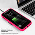 ZUSLAB Nano Silicone Case Compatible with Apple iphone12 Pro Max, Liquid Silicone Rubber Shockproof Bumper Soft Full Protection Cover - Neon Pink...