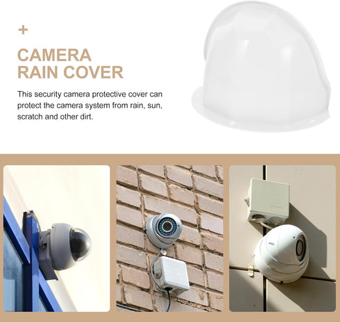 HOMSFOU Universal Sun Rain Shade Camera Cover Shield Outdoor Security Survielance Camera Shield Protector Protective Roof for Nest/Ring/Arlo/Dome/...