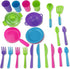 Kids Super Durable Kitchen Toys Set, Pretend Play Children's Dish Toy, Wash and Dry Tableware Dish Rack with Drainer (Great Gift for Kids) (27 Pie...