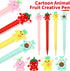 Chinco 24 Pieces Mechanical Pencil Cute Mechanical Pencils with Fruit Erasers and Pencil Refills Pastel Mechanical Pencils Colorful Pencil with Fu...