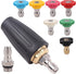 4000PSI Pressure Washer Turbo Nozzle Tool 1/4'' Quick 360°Rotating Spray Turbo Nozzle Kit Multiple Degrees Connect with 7 Spray Nozzle Tips Kit Mu...