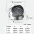 3 INCH Wall Air Vent Cover, Moonjor Thicken 304 Stainless Steel Round Extractor Wall External Cover for Apartment, Villa, Flats, House - Silver...