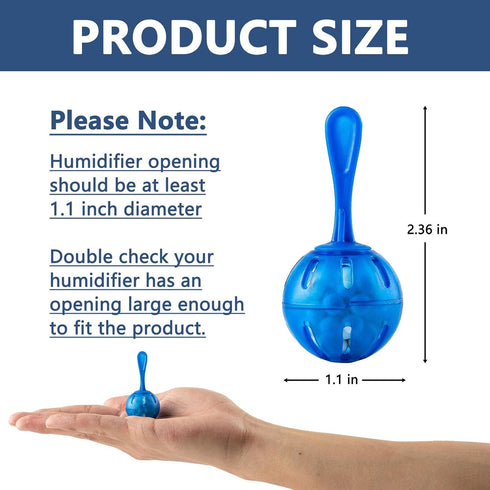 Humidifier Tank Cleaner, Raipoment Demineralization Cleaning Ball, Compatible with Mist Humidifiers, Fish Tank, Purifies Water, Prevents Hard Wate...