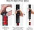 Electric Wine Opener, Automatic Bottle Corkscrew with Foil Cutter, Vacuum Stopper and Wine Aerator Pourer...