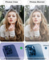 for iPhone 15 Pro/iPhone 15 Pro Max Camera Lens Protector, Metal Ring Plus 9H Tempered Glass Screen Protection Case Friendly Camera Cover for iPho...
