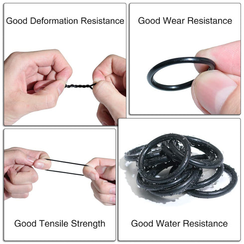 740pc Universal O Rings Assortment in 24 Sizes with 4pc Tools | Rubber O Rings Kit for Faucet Plumbing Automotive Repair | Nitrile Rubber Oring Ki...