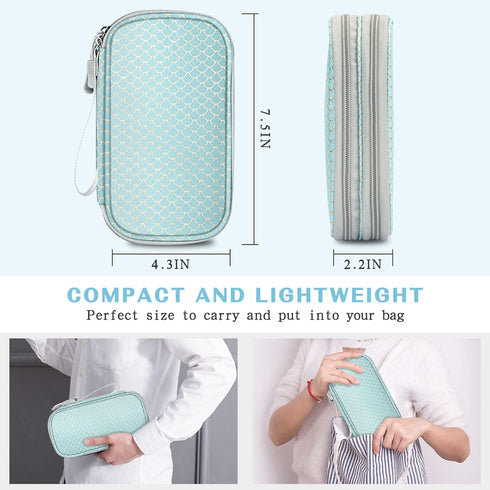 Electronic Organizer,Travel Cable Organizer,Electronic Accessories Carry Case Portable,Accessories Carry All-in-One Storage Bag for USB Data Cable...