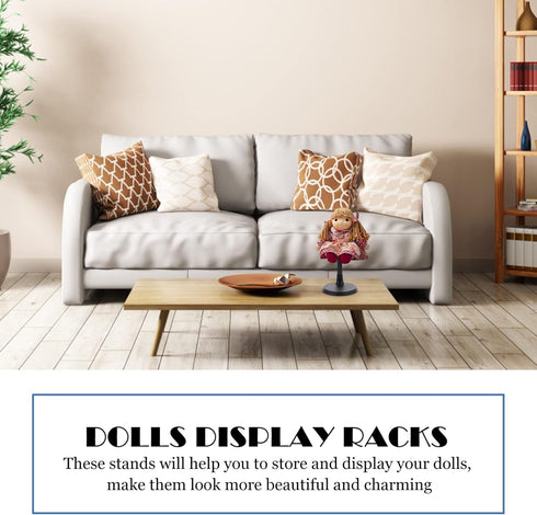 2 Sets Doll Stand Displaying Stand Doll Holding Rack Practical Doll Bracket Dolls Display Racks Doll Display Rack Doll Holders Doll Support Doll F...