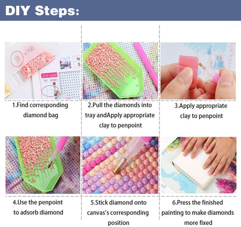 Benjenes Nature Landscape Diamond Painting Kits for Adults Forest Sunset Diamond Art Kits 5d Round Diamond Full Drill Diamond Arts DIY Gem Art Cra...