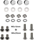 LFPartS Motorcycle Stainless Steel License Plate Frame + Motorcycle License Backing Plate Set...