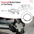 Front Left Brake Hose Line for Polaris Ranger-800 2010-2017 Ranger-Diesel-900 2011-2014 Ranger-500-4x4 2010, OEM# 1911582...
