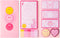L1rabe Preppy Sticky Note Set - 550 Sheets Y2K Smile Face Self-Stick Notes Pads Back to School Pink Sticky Notes Divider Tabs Bundle Writing Memo ...
